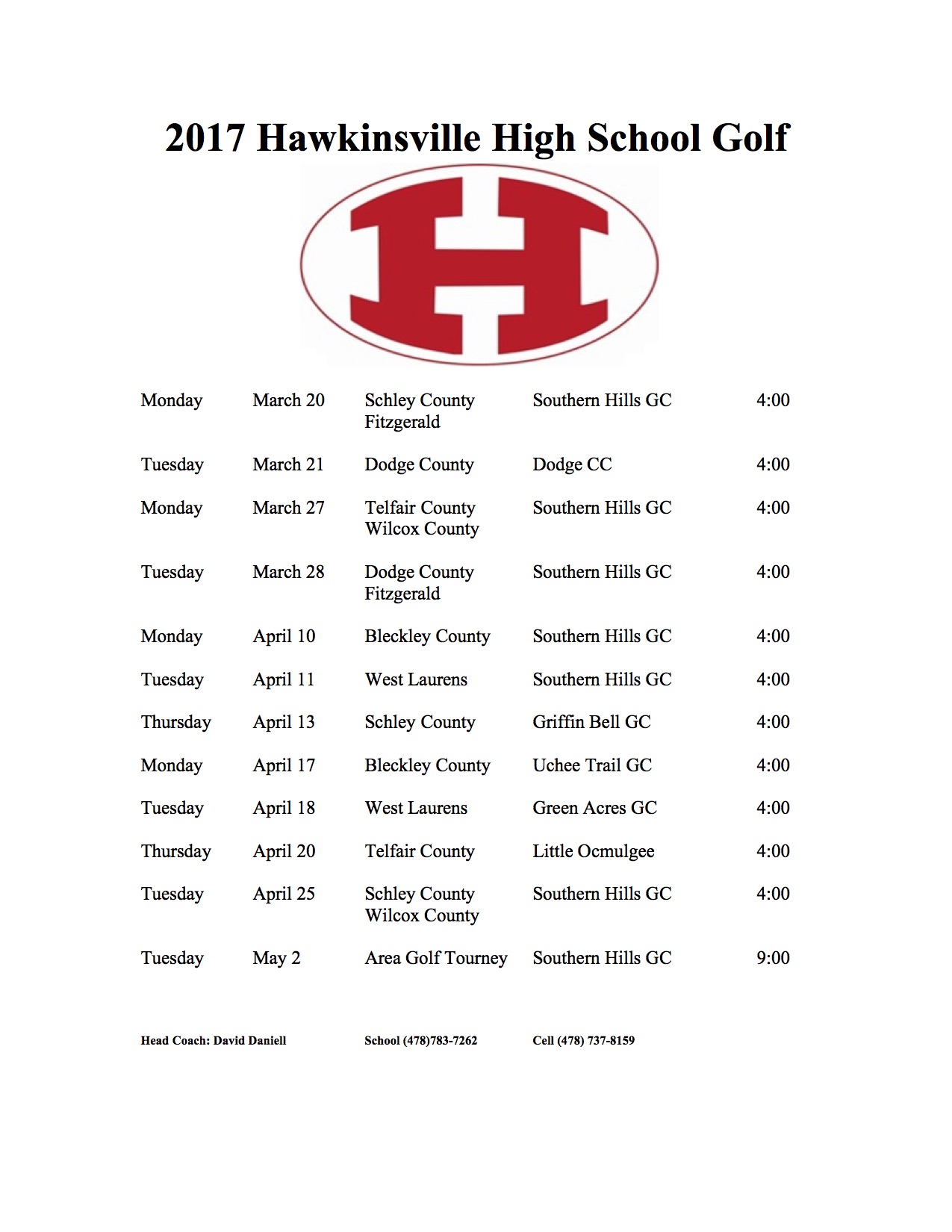 HHS Red Devils Official Sports site for the Hawkinsville Red Devils